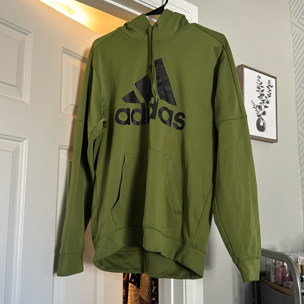 Green Adidas hoodie